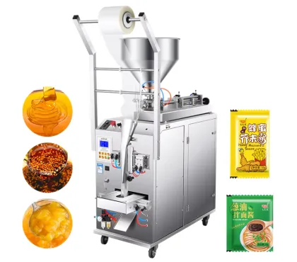 Pneumatic Automatic Sauce Packing Machine for Peanut Butter, Sauce, Strawberry, and Tomato Paste