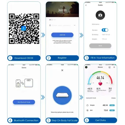 High Standard Bluetooth Digital Height and Weight Measurement Scale