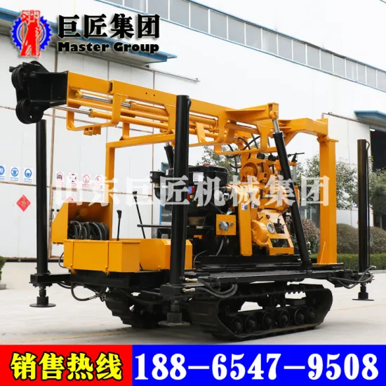 200 meters , XYD-200 portable crawler borehole drilling machine , prospecting crawler core drilling machine ,