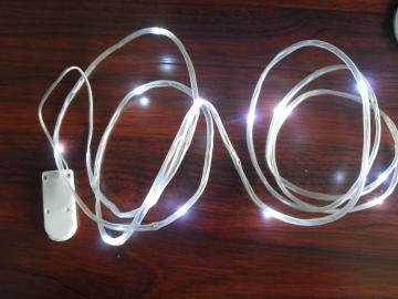 LED Copper String Light + Button Battery Pack