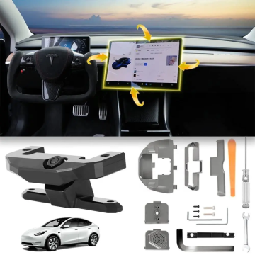 Tesla Model 3/Y 2019+ Center Console Navigation Screen Swivel Mount Bracket