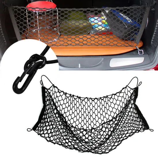 1Pc Car Trunk Rear Cargo Organizer Storage Elastic Carrier Mesh Net Nylon 90x40cm