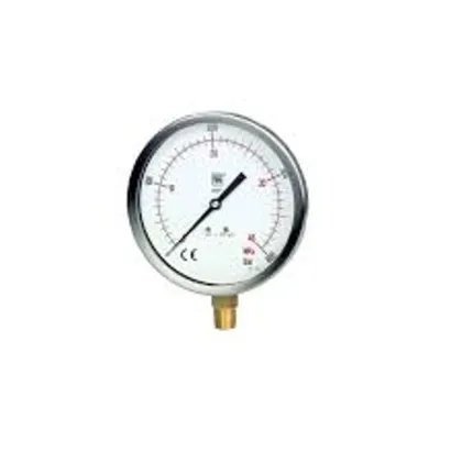 New Nuova FIMA Bourdon Tube Pressure Gauge Model MGS10 with 100mm Diameter