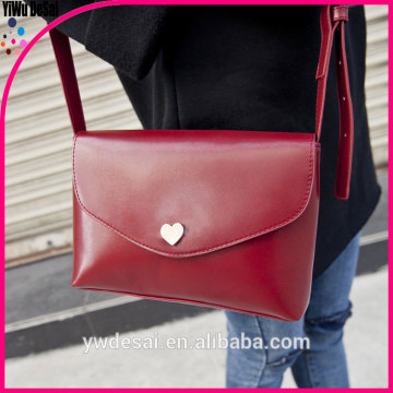 fashion Aslant female bag heart design mailman bag clutch bag