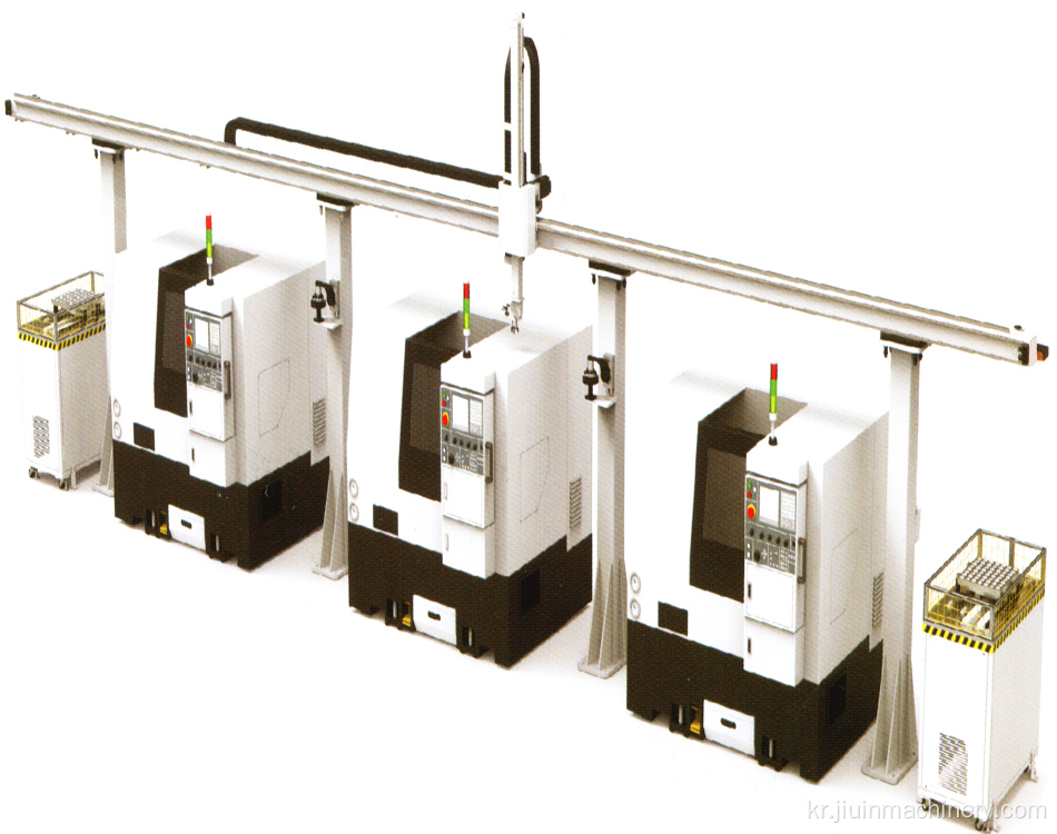 더 많은 CNC 기계가 장착 된 갠트리 로더
