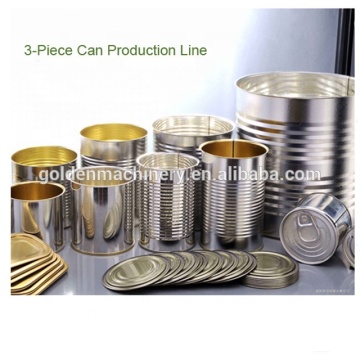 Talian Pengeluaran Tin Can Food 3-Piece automatik