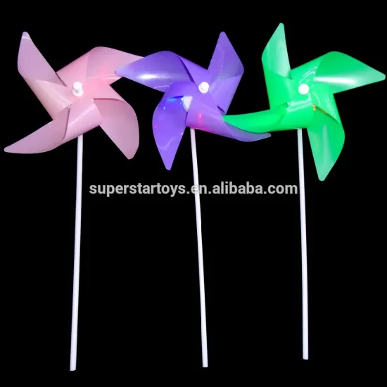 5161126-5 promotional flashing pinwheel wholesale windwheel toys