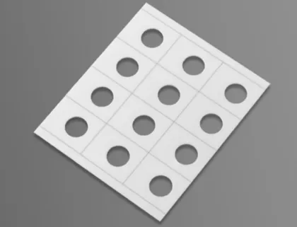 99.6% Alumina Ceramic Substrate For Making Chip Resistors