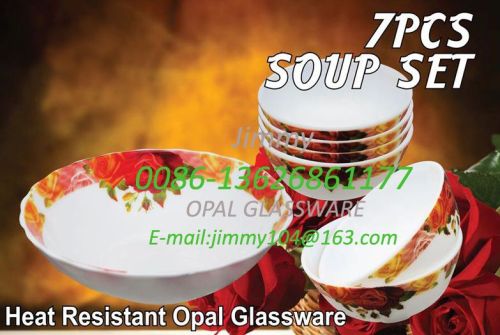 Opalescent Glass Seven-head Dinnerware Set