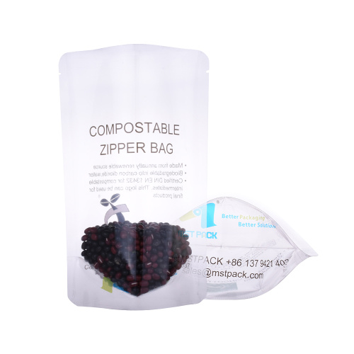 Confezione Zip Compostabile Cereali Eco Trasparenti Food Grade