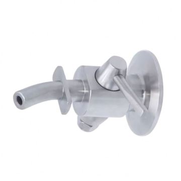 Aseptic Stainless Steel SS316L TC 50.5mm Manual Pneumatic Welding Valves