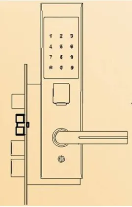 Home fingerprint reader lock touch screen fingerprint reader lock