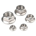 Nutas de flange de aço carbono DIN6923