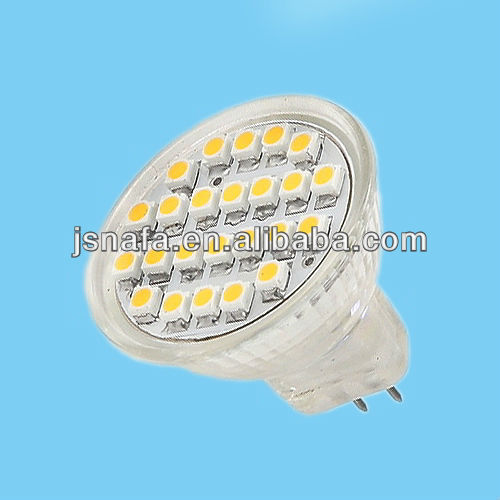 24 smd3528 led 12V/AC MR11 light bulb