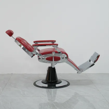 Wholesale Luxury Vintage Belmont Red Barber Chair