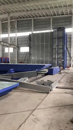 vertical electrostatic powder spraying systems