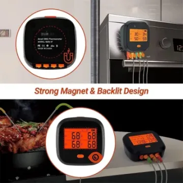 BBQ Accessories Probes APP Calibration Wireless WiFi Meat Thermometer