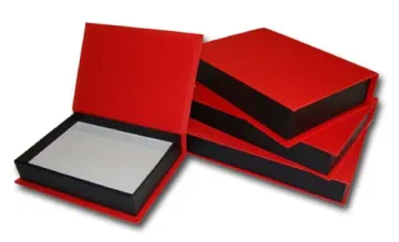 Rectangle Book Hinged Jewelry Packaging Box With Magnet