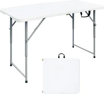 Portable HDPE Plastic Folding Poker Picnic Table for Outdoor, Hotel, Camping, Party, Wedding (4-6ft)