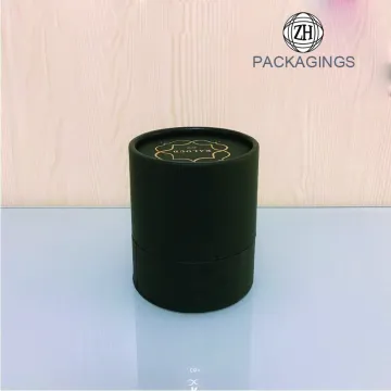 Solid perfume tube packaging with round hat
