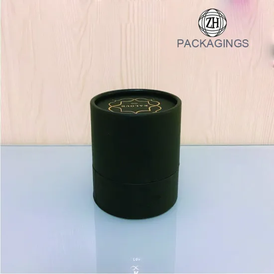 Solid perfume tube packaging with round hat