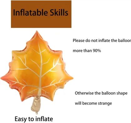 Maple Leaf Aluminum Foil Balloon