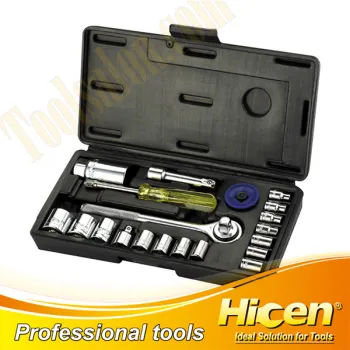 21pcs 1/4" Carbon Steel Sockets Set