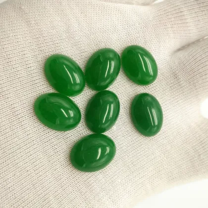 Loose Gemstone Eggs Stone Oval Malay Jade Gemstones