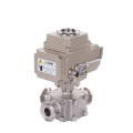 Sanitary Electric Full Bore Encapsulated 3Way Ball Valve