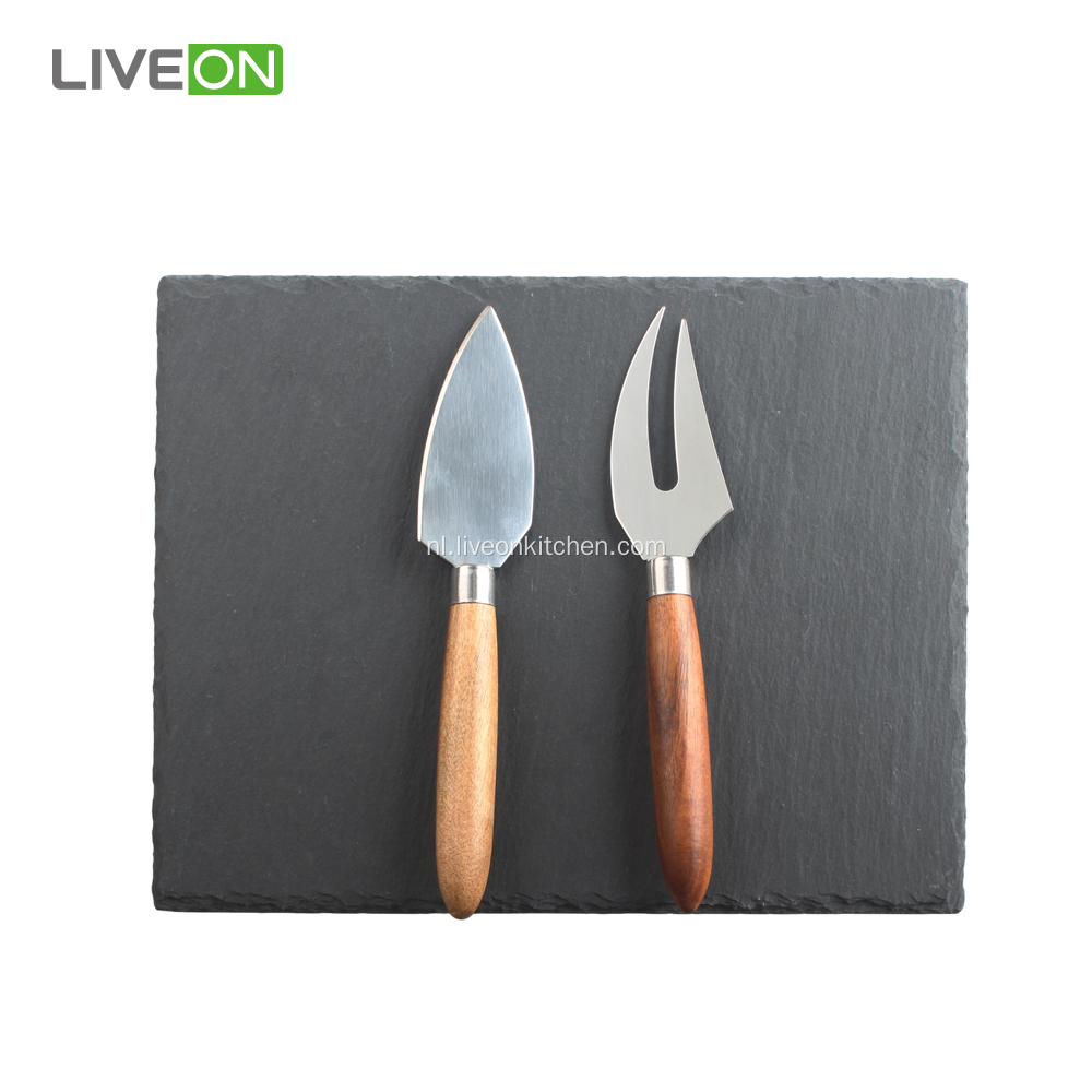 Nature Slate Cheese Board Cheese Knives Set
