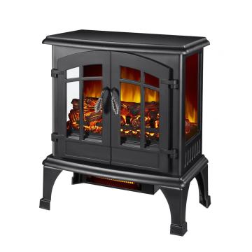 25 Inch Infrared Stove Black Freestanding