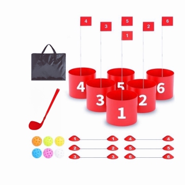 OEM Color Outdoor Golf Bucket Game Set - 6 Hole Bucket Golf Game for Backyard and Beach