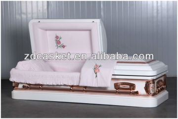 Popular chinese metal funeral casket