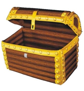 5pirate Treasure Chest Inflatable Beer-Soda-Wine Drink Cooler Portable Pool Party Toys for Kids and Adults New
