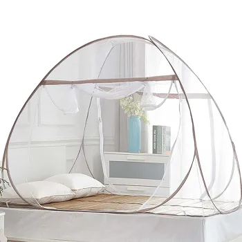 Portable Double Door Travel Folding Bed Canopy Pop-Up Mosquito Net Tent for Summer