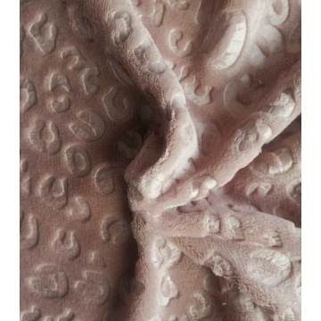 100％ポリエステル3Dエンボス加工フランネルファブリック