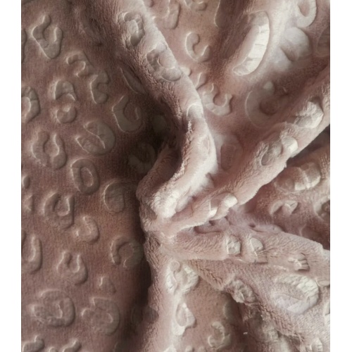 Tela de franela en relieve 3D 100% poliéster