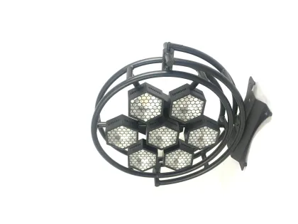 Seven 100W Hexagonal Retro Background Lights