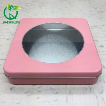 Custom pink  tin box
