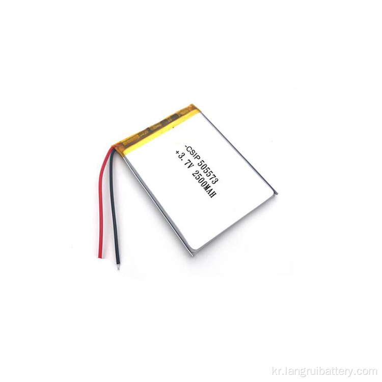 3.7V 2500MAH 505573 리튬 배터리 셀