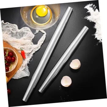 YIGO 18 Inch Stainless Steel Rolling Pin - Nonstick Dough Roller for Baking Cookies, Pie, and Pizza