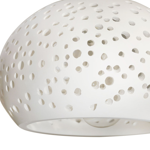 Orifício de lâmpada pendente de gesso com furo de gesso para sala de jantar