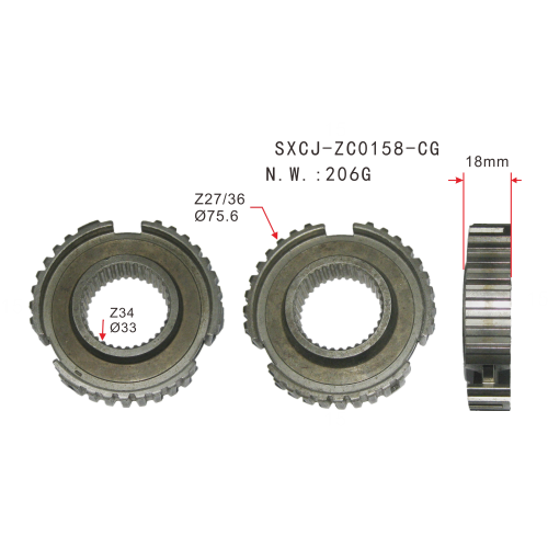 Synchronizer S0120/SH120 för Honda B16 3/4 manuell växellåda 1992-2001