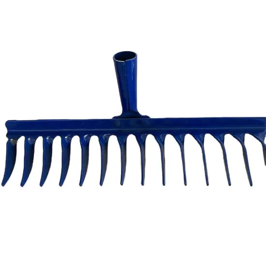 Factory Direct Steel Garden Rake 14 Teeth Farm Raking Tool