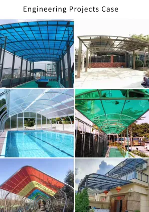 Transparent polycarbonate awning lighting pc board