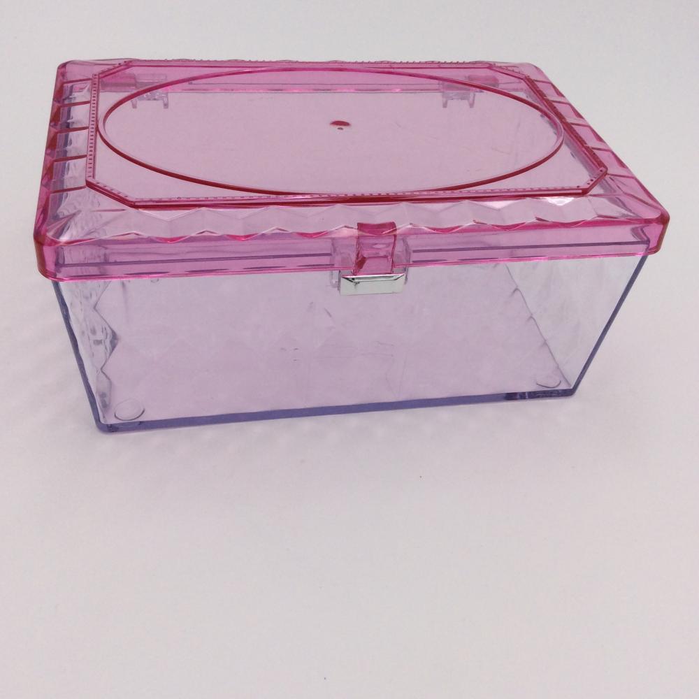 Mini caja de plástico transparente de almacenamiento