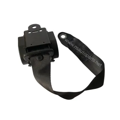 Universal Car Bus Single Seat Black 3 Point Automatic Shrinkage Seat Belt