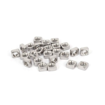 Stainless Steel Silver Square Nuts