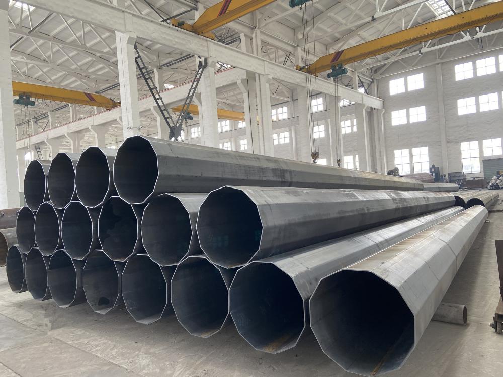 90FT Q460 Material Hot Dip Galvanized Steel Pole