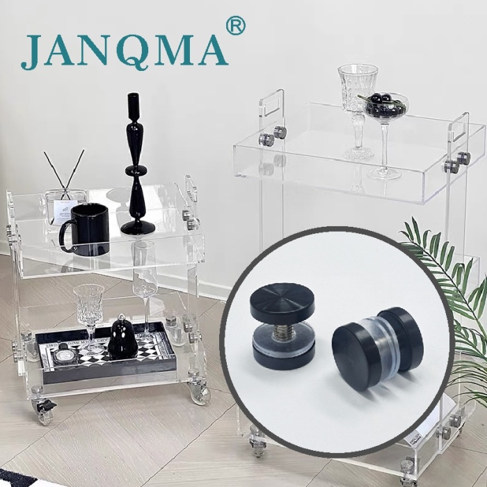 Двойная головка стеклянной акриловой винт из нержавеющей стали